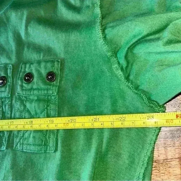 Blac Label Mens Size XLarge Gun Metal Shirt Green Long Sleeve Black Lettering - Picture 9 of 12